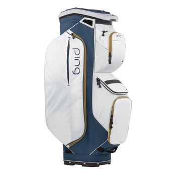 Ping Traverse 244 Cart Bag Navy Platinum Gold