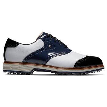 FootJoy Wilcox Premiere Golf Shoes White Navy 54323
