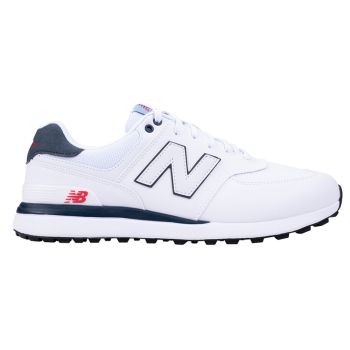 New Balance 574 Greens V2 Golf Shoes White Navy MG574