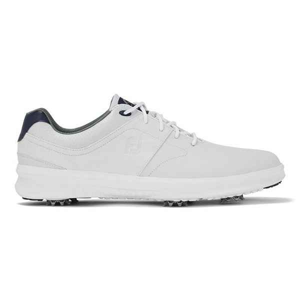Footjoy Contour Spike Golf Shoes - White - 54113, Golf Shoes