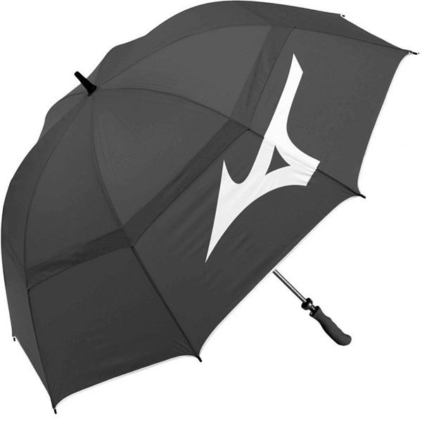 Mizuno Double Canopy 55" Umbrella - Black, Golf Umbrella