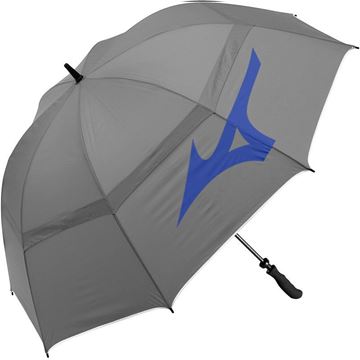 Mizuno Double Canopy 55" Umbrella - Grey, Golf Umbrellas