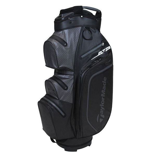 Taylormade Storm Dry Waterproof Cart Bag - Black/Charcoal, Golf Bags Cart
