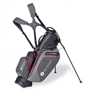 Motocaddy HydroFLEX Stand Bag - Charcoal / Red, Golf Bags Stand