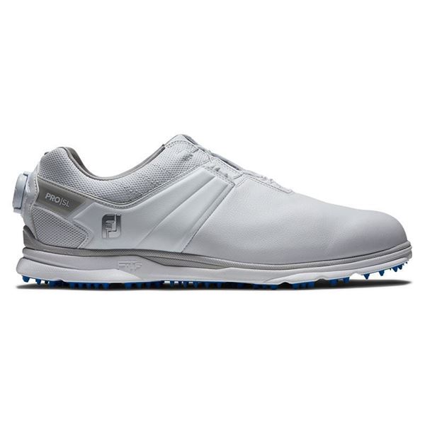 Footjoy Pro SL BOA Golf Shoes - White/Gray 53078, Golf Shoes Mens