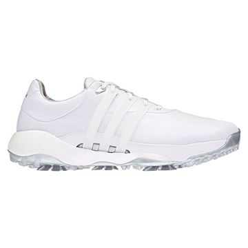 adidas TOUR360 INFINITY Golf Shoes - White/White/Silver GV7245, Golf Shoes Mens