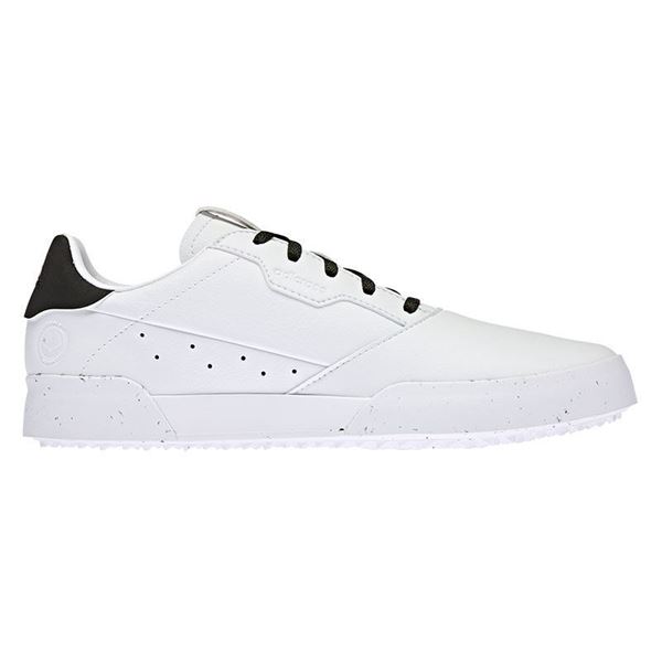 adidas Ladies ADICROSS RETRO Golf Shoes - White/Black GZ6969, Golf Shoes Ladies