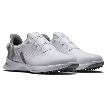 Footjoy Fuel BOA Golf Shoes - White/Grey 55446, Golf Shoes Mens