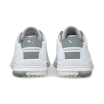 Puma AlphaCat Leather Golf Shoes - White 376044 01, Golf Shoes Mens
