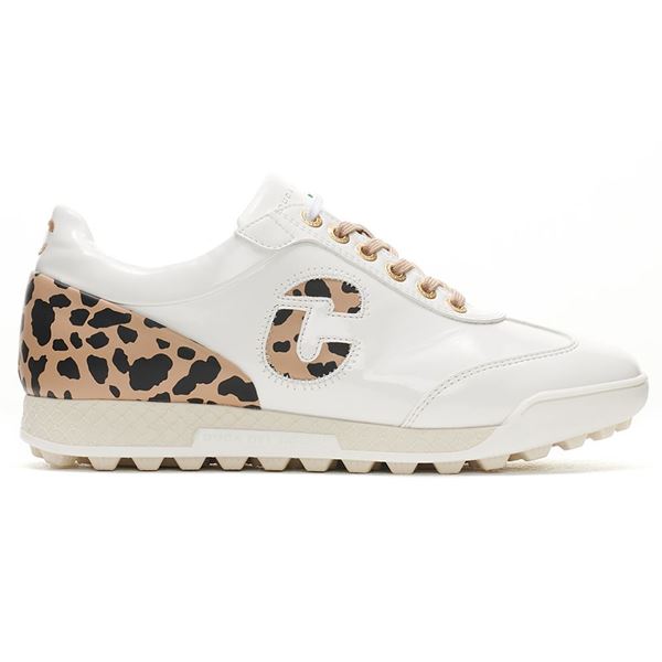 DUCA Ladies King Cheetah Golf Shoes - White 122015 100, Golf Shoes Ladies