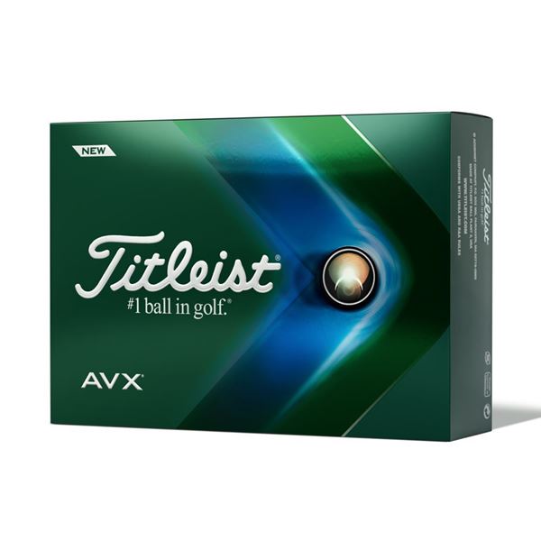 Titleist AVX White Golf Balls 2022, Golf Balls