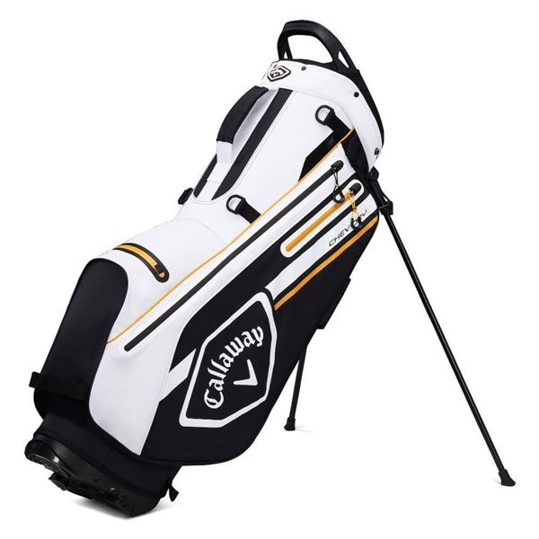Callaway Chev Dry Stand Bag - White/Black/Gold