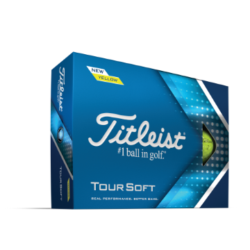 Titleist Tour Soft Golf ball Yellow - New 2022