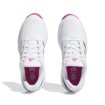 adidas ZG23 Junior Golf Shoes White Fushia GZ2179 