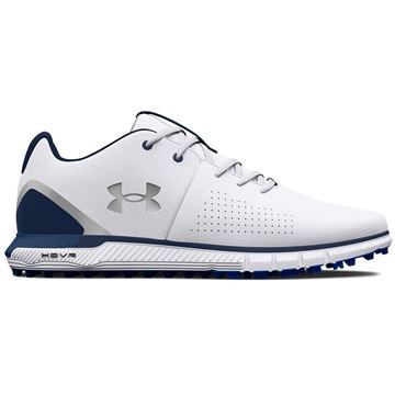 Under Armour HOVR Fade 2 Spikeless Golf Shoe White Navy 3026970