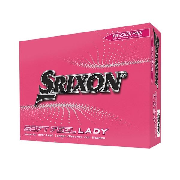 Srixon Soft Feel Ladies Golf Balls Pink Dozen Pack