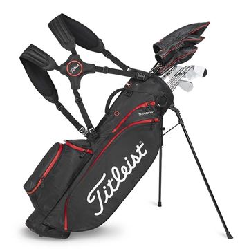 Titleist Players 4 StaDry 2023 Stand Bag Black Red