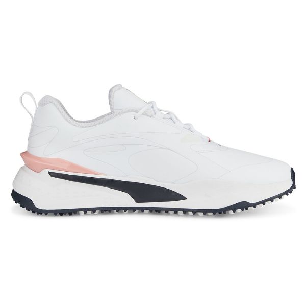 Puma GS Fast Golf Shoes - White Navy Pink