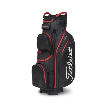 Titleist Cart 14 StaDry Golf Bag 23 - BLK/BLK/RED