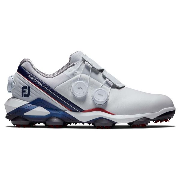 Footjoy Tour Alpha Golf Shoes White Red 55542