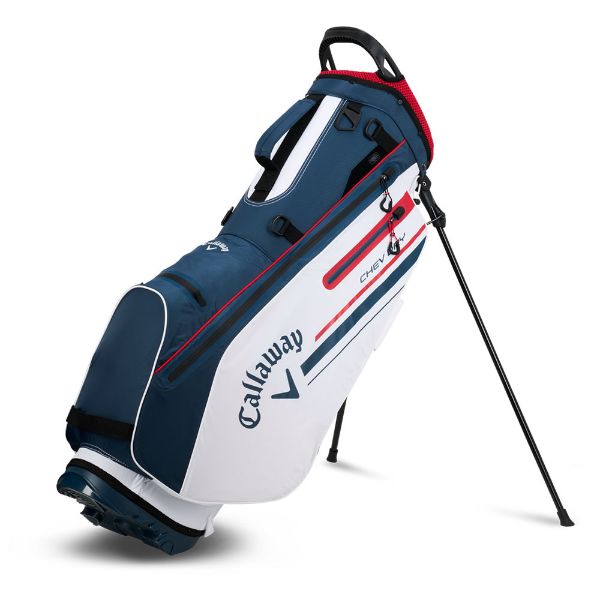 Callaway Chev Dry Stand Bag - WHT/NVY/RED 2024