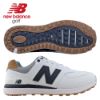 New Balance 574 Greens V2 Golf Shoes WHT/NVY MG574