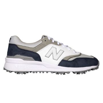 New Balance 997 Spiked Golf Shoes White Navy MG997