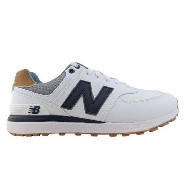 New Balance 574 Greens V2 Golf Shoes White Navy MG574