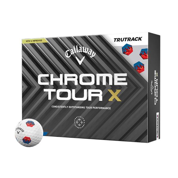 Callaway Chrome Tour X TruTrack Blue Red Dozen Pack