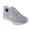 Skechers Ladies Slip-ins GO Walk 5 Golf Shoes Grey Aqua 123085